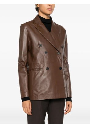 Antonelli Gin Tonic double-breasted pocket blazer - Brown