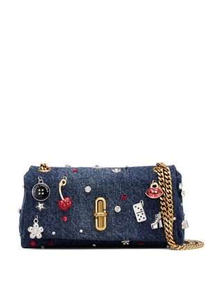 Marc Jacobs miniThe Trinket charm denim dual-chain crossbody bag - Blue