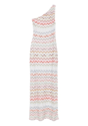 Missoni zigzag maxi dress - White
