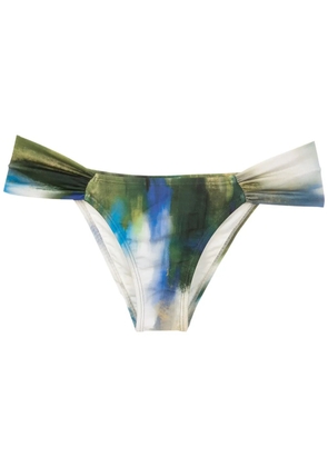 Lenny Niemeyer abstract-print draped bikini bottoms - Multicolour