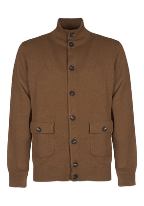 Filippo De Laurentiis buttoned pocketed cardigan - Brown