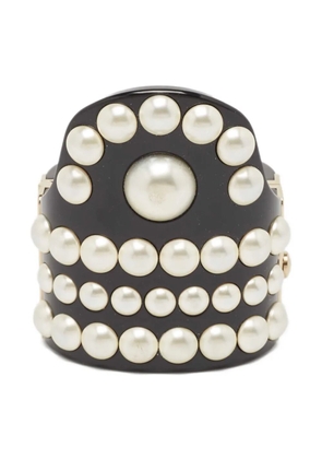 CHANEL Pre-Owned 2024 pearl-embellished bracelet - Black