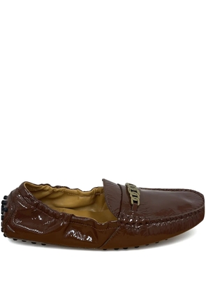 Tod's Gommino chain-detail loafers - Brown