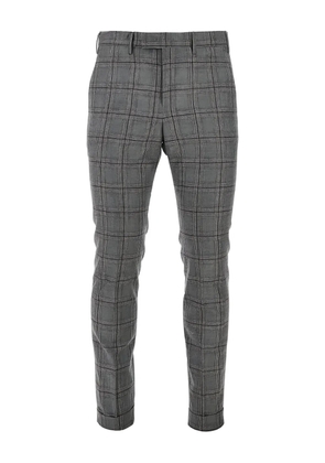 PT Torino checked trousers - Grey