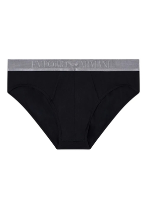 Emporio Armani logo-embellished briefs - Black
