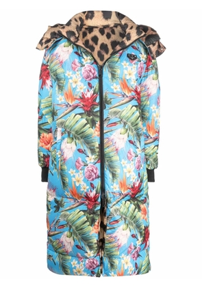 Philipp Plein Iconic Plein reversible hooded coat - Brown