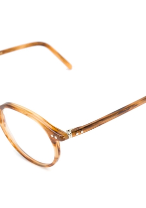 Lunor round frame glasses - Brown