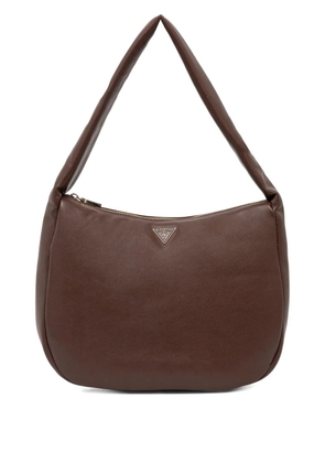 GUESS USA Sunetra zip logo-plaque tote bag - Brown