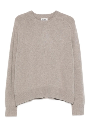 Soft Goat Boyfriend ribbed crew-neck knitwear - Grey