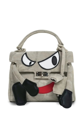Readymade monster-appliqué shoulder bag - Neutrals