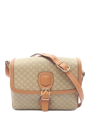 Celine Pre-Owned 2000s macadam-pattern shoulder bag - Neutrals