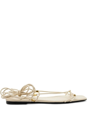Valentino Garavani leather sandals - Neutrals