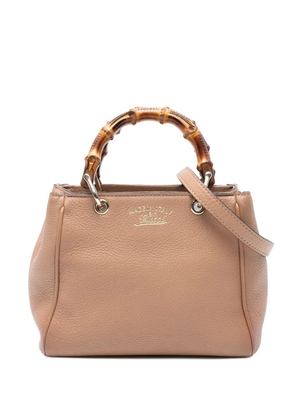 Gucci Pre-Owned 2016-2025 Mini Calfskin Bamboo Shopper satchel - Pink