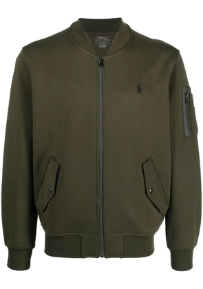 Polo Ralph Lauren logo-embroidered zip-up pullover - Green
