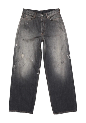 Acne Studios paint-splatter jeans - Black