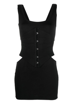 Roberto Cavalli cut-out corset mini dress - Black