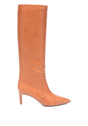 Paris Texas 65mm stiletto pointed boots - Brown