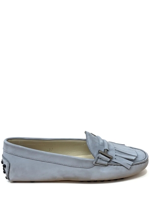Tod's tassel-buckle loafers - Grey
