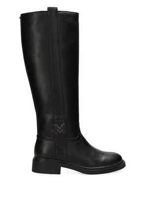 MEXX logo plaque knee-high boots - Black