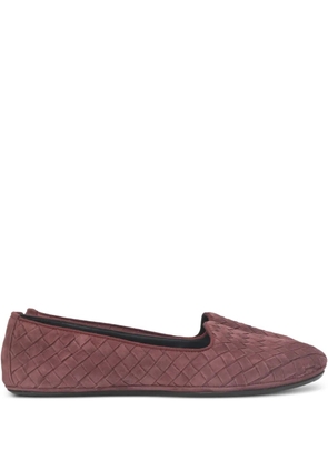 Bottega Veneta Pre-Owned 240mm intrecciato ballet flats - Red