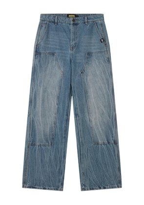 Mini Cream panelled jeans - Blue