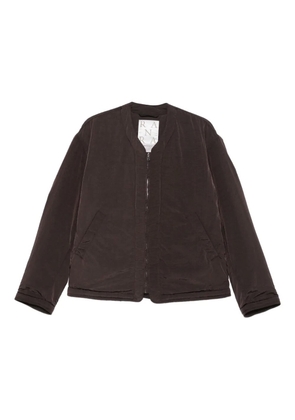 RANRA logo-embroidered jacket - Brown