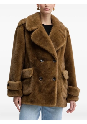 LUISA SPAGNOLI double-breasted pocket coat - Brown