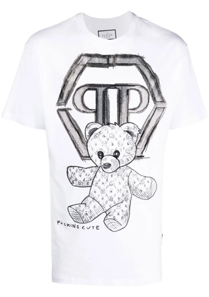 Philipp Plein rhinestone-embellished T-shirt - White