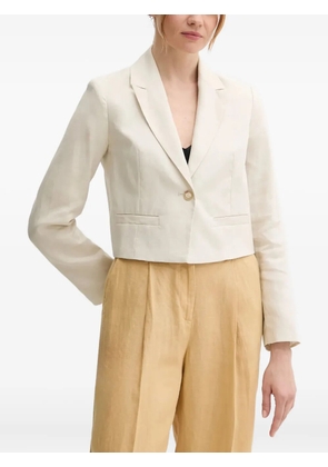 Benetton cropped blazer - Neutrals