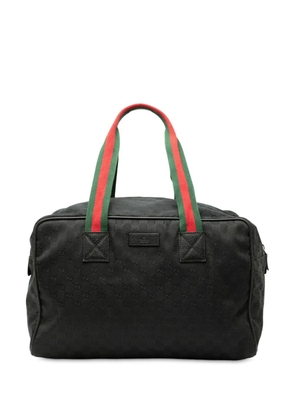 Gucci Pre-Owned 2000-2015 GG Canvas Web travel bag - Black