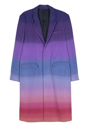 Facetasm single-breasted gradient-effect coat - Purple
