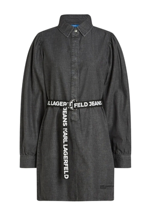 Karl Lagerfeld Jeans belted denim dress - Grey