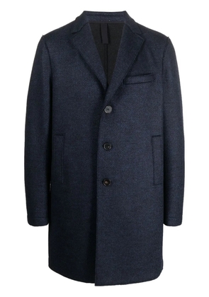 Harris Wharf London single-breasted overcoat - Blue