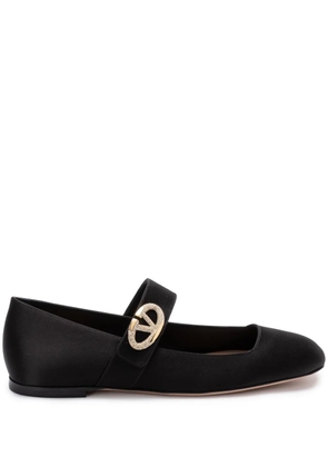 Valentino Garavani VLogo Locker ballerina shoes - Black