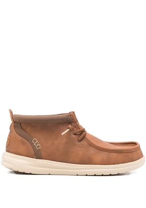 Hey Dude Wally lace-up desert boots - Brown