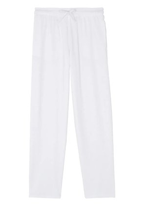 Vilebrequin Terry drawstring straight-leg trousers - White