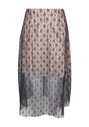 Stella McCartney Pre-Owned lace floral skirt - Black