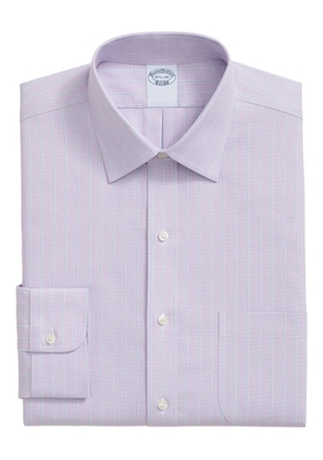 Brooks Brothers striped ainsley-collar shirt - Purple