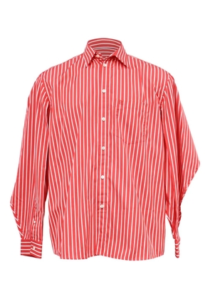 Balenciaga Pre-Owned striped embroidered logo shirt