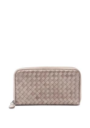 Bottega Veneta Pre-Owned 2000s Intrecciato zipper wallet - Neutrals
