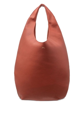 A.P.C. leather shoulder bag - Orange
