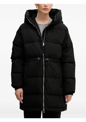 Benetton hooded puffer coat - Black