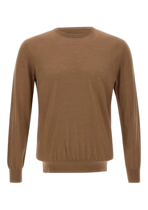 Kangra crew-neck ribbed jumper - Brown
