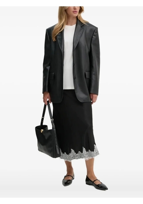 Nanushka logo-embroidered short-sleeve T-shirt - White