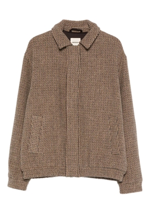 noyoco Perry striped pocket jacket - Brown