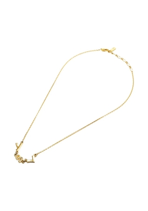 Saint Laurent Pre-Owned 2000s logo-lettering necklace - Gold