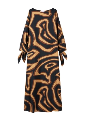 PUCCI wave-print kaftan dress - Black