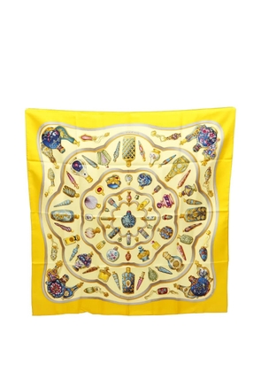 Hermès Pre-Owned 2010s 90 Qu'Importe le flacon scarf - Yellow