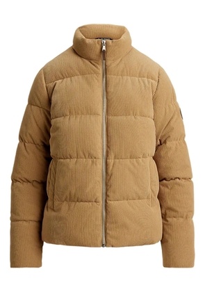 Lauren Ralph Lauren logo corduroy-texture jacket - Brown