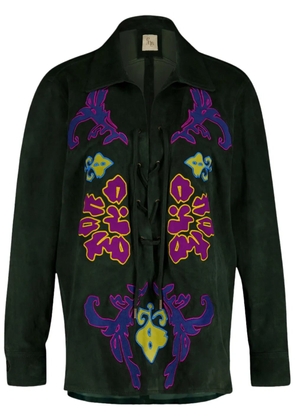 PAULA suede shirt - Green